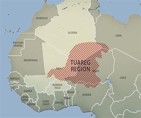 tuareg people map.